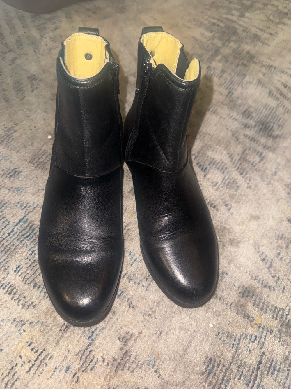 bussola Black Leather Chukka Ankle Boots